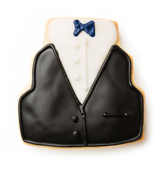 Tux Bow tie Sugar Cookie | Blue Flour Bakery